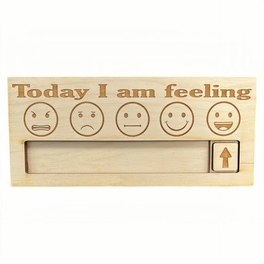Wooden Emotion Weather Board - Whimsical Desktop Decor & Expressive Gift