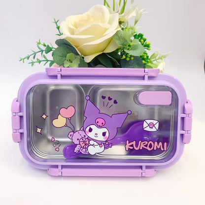 Stainless Steel Bento Box for Students - 3-Layer Insulated Lunch Container with Carrier Bag (Leakproof & Microwave Safe)