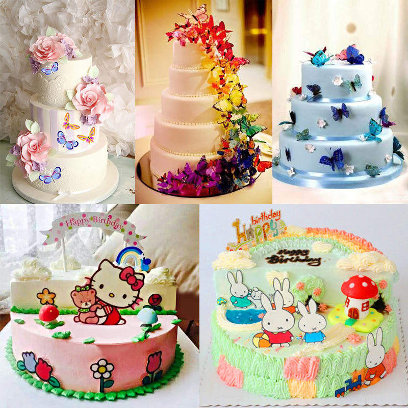 A4 Size 25 Sheets Frosting Sheets Edible Sugar Papers Icing Paper for Cake Decoration 11.7"*8.3 "Cake Decorating Tools