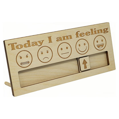 Wooden Emotion Weather Board - Whimsical Desktop Decor & Expressive Gift