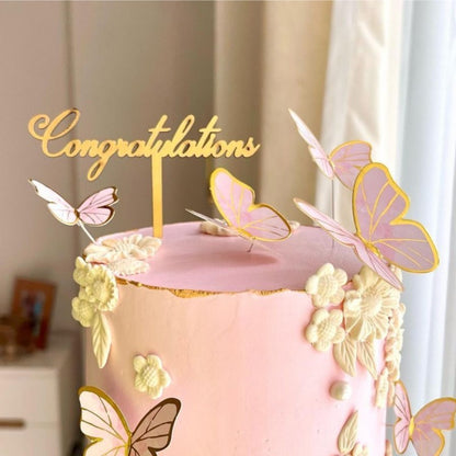 2025 Graduation Cupcake Toppers, 8 Pcs Multicolour Acrylic Cupcake Topper,2025 Congrats Grad Class of Graduation Decorations for Various Birthday Party Cake Decoration