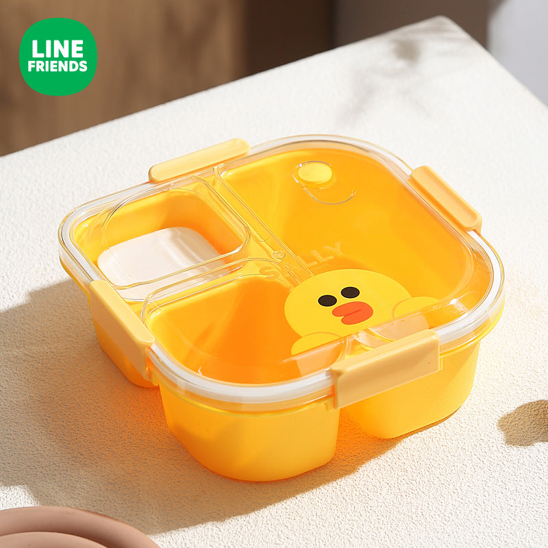Brown Bear Thermal Lunch Box Set - Insulated 3-Layer Food Container with Carry Bag (Leakproof & Dishwasher Safe)