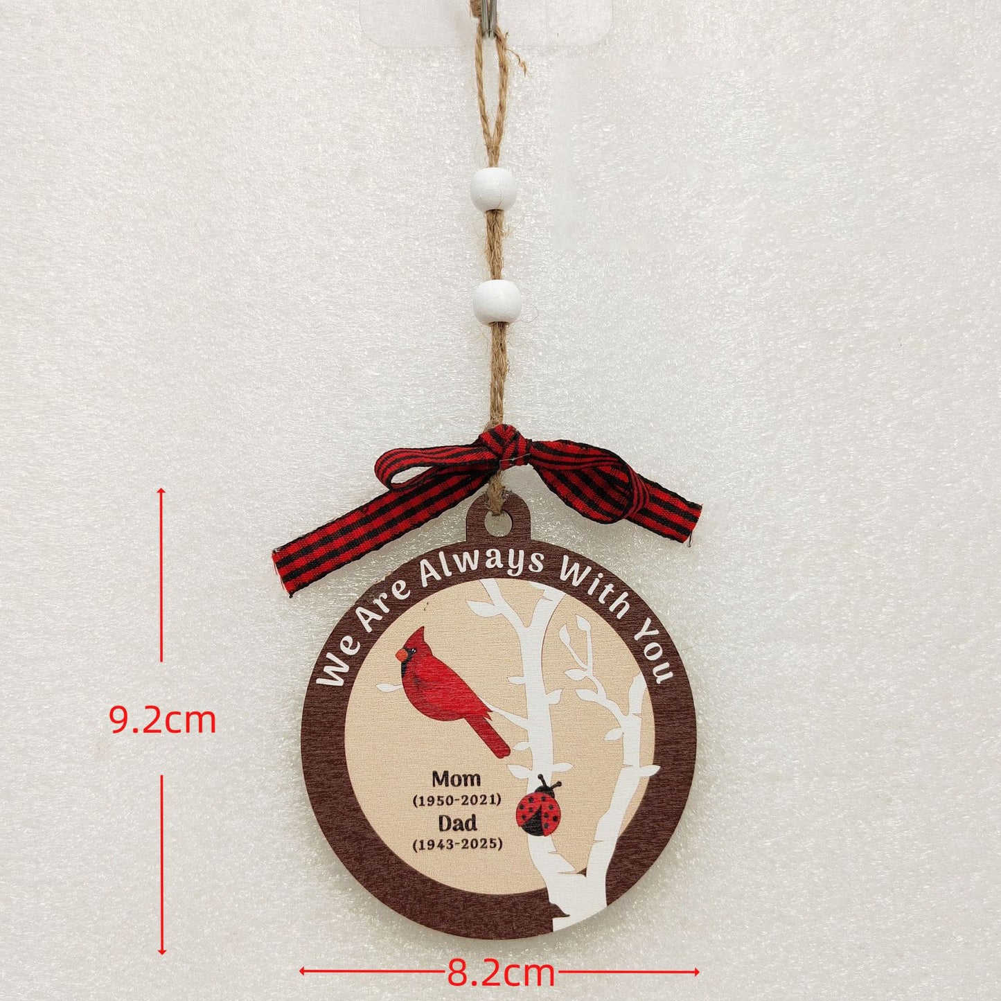 1pc Wooden Christmas Tree Ornaments - Mini House Decorations, Christmas Gift Hangers, Festive Hanging Decor, Pendant Display