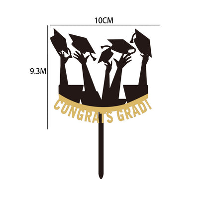 Graduation Cupcake Toppers 2025 Gold Glitter  Graduation Party Decorations 2025 Class of 2025 Cupcake Topper for Grade Graduation Party Supplies