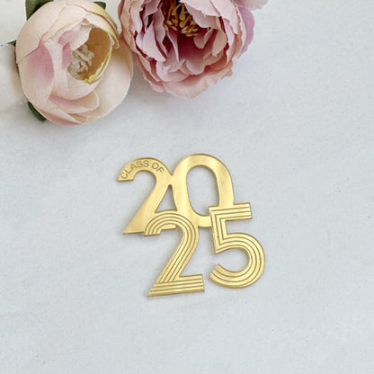 2025 Graduation Cupcake Toppers Acrylic Mirror Engraved Congratulations Graduation Cake Cupcake Decorations Graduation Ceremony Supplies