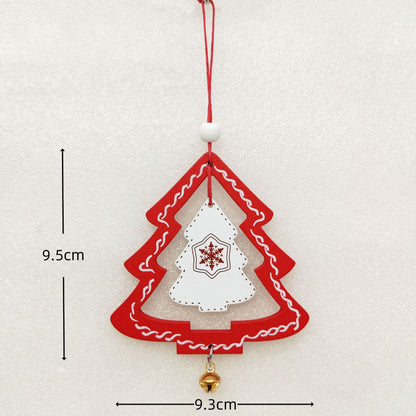 Christmas Wooden Ornaments Set – Angel Wings, Tree Topper Star, Bells & Reindeer – Rustic Holiday Decor for Christmas Tree, Home, and Festive Gifting