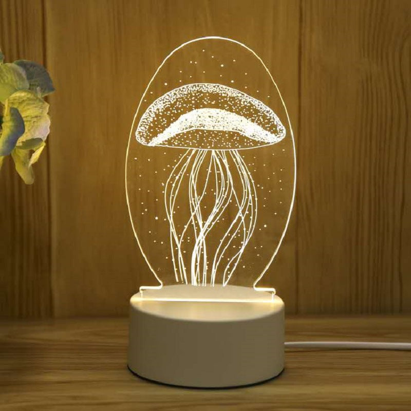 Cartoon Night Light, LED Desk Lamp, LED Night Light, Acrylic Sleep Night Light, Lamp LED Desk Lamp,Table Lamp Birthday Gifts for Kids