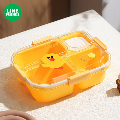 Brown Bear Thermal Lunch Box Set - Insulated 3-Layer Food Container with Carry Bag (Leakproof & Dishwasher Safe)