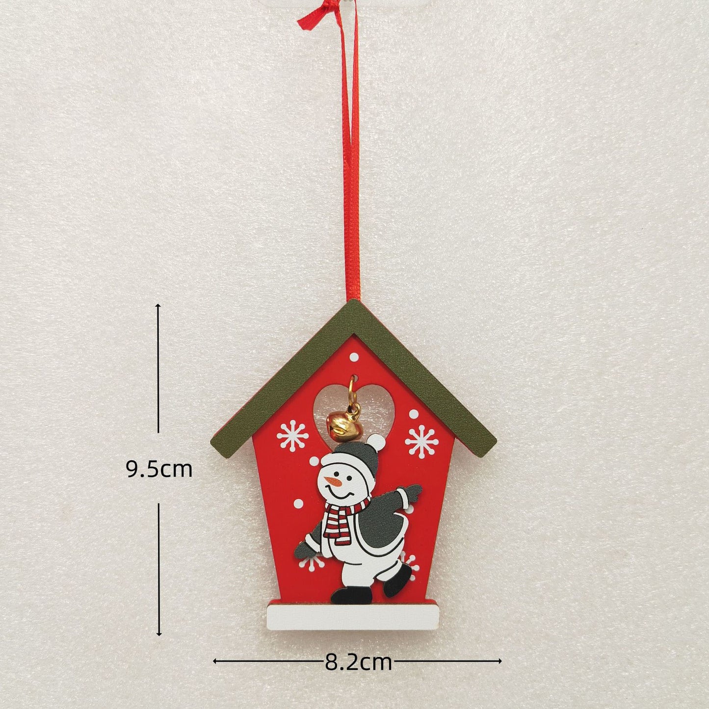 Christmas Wooden Ornaments Set – Angel Wings, Tree Topper Star, Bells & Reindeer – Rustic Holiday Decor for Christmas Tree, Home, and Festive Gifting