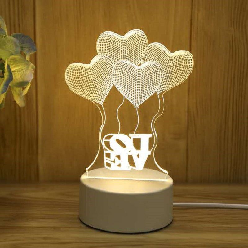 Cartoon Night Light, LED Desk Lamp, LED Night Light, Acrylic Sleep Night Light, Lamp LED Desk Lamp,Table Lamp Birthday Gifts for Kids