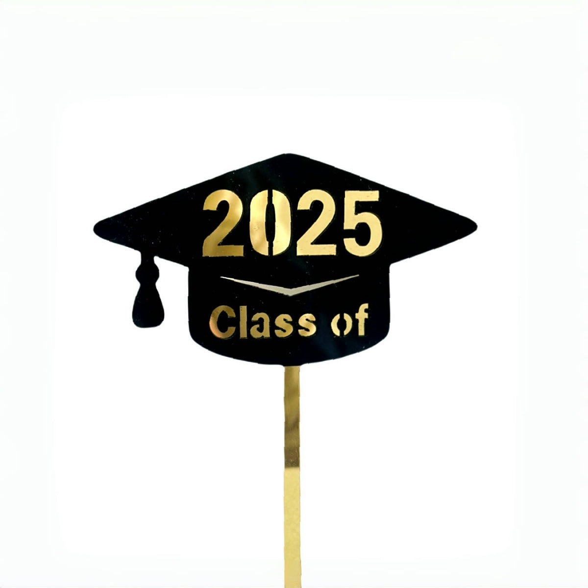 2025 Graduation Cupcake Toppers Glitter Diploma Grad Cap Cake Topper Class of 2025 Cupcake Picks Congrats Grad Cupcake Decorations for Boys Girls Theme Party Supplies Black Gold