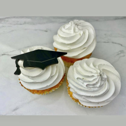 2025 Graduation Cupcake Toppers Acrylic Mirror Engraved Congratulations Graduation Cake Cupcake Decorations Graduation Ceremony Supplies
