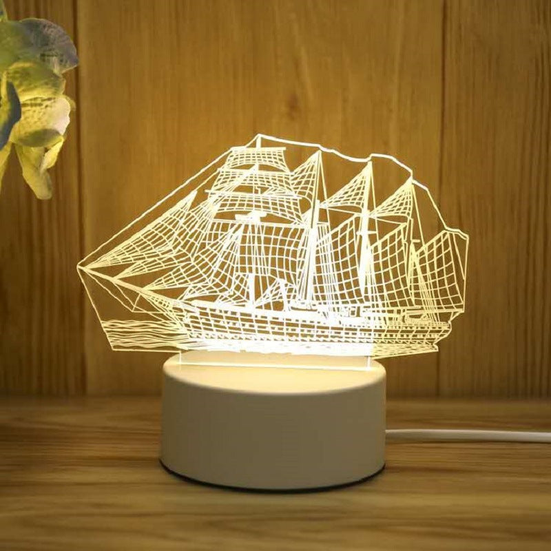 Cartoon Night Light, LED Desk Lamp, LED Night Light, Acrylic Sleep Night Light, Lamp LED Desk Lamp,Table Lamp Birthday Gifts for Kids