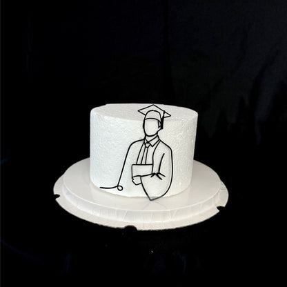 Gold Black Doctorial Hat Graduation Party Cake Toppers Acrylic Congratulations Graduation For Students Graduation Party Cake Decorations