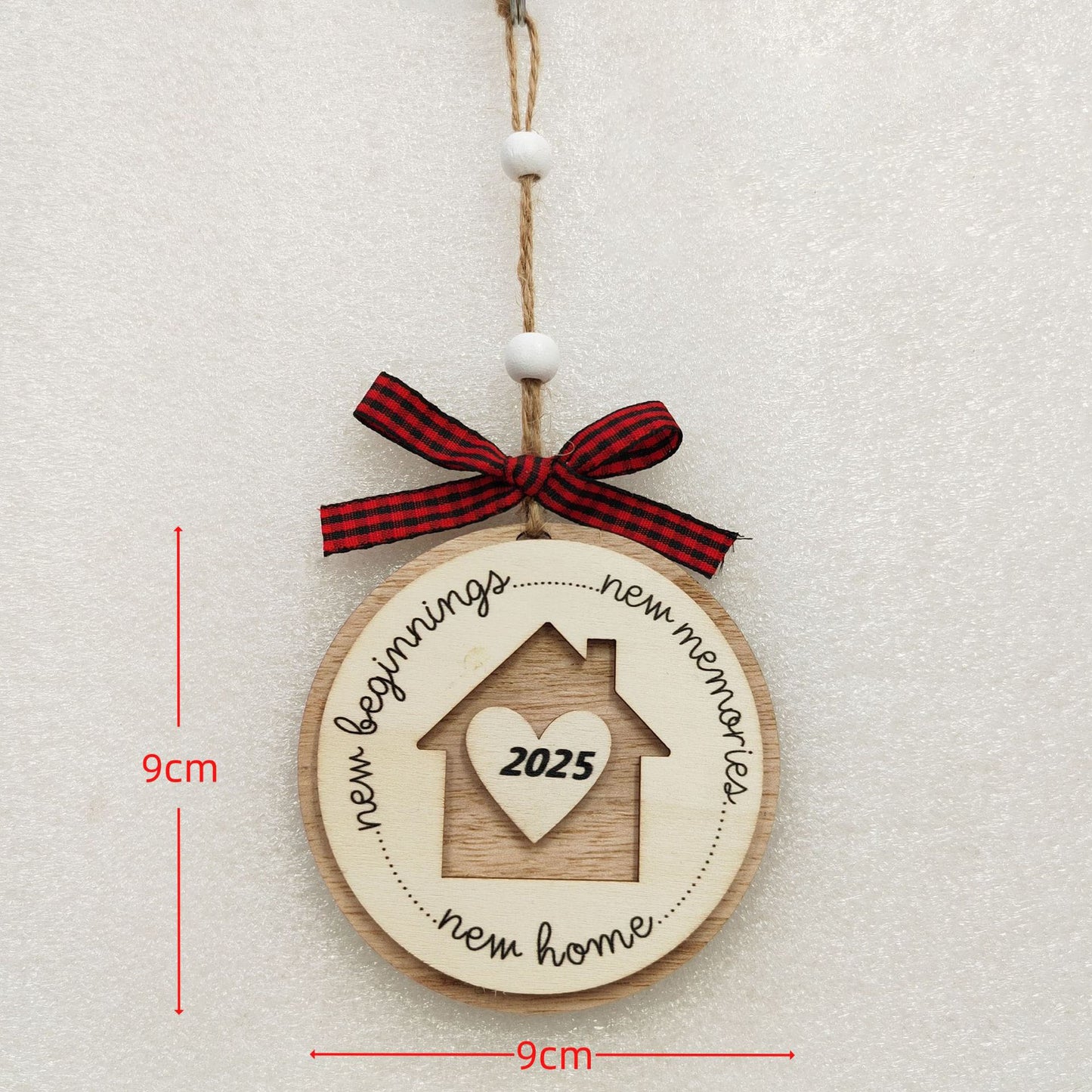 1pc Wooden Christmas Tree Ornaments - Mini House Decorations, Christmas Gift Hangers, Festive Hanging Decor, Pendant Display