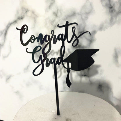 2025 Graduation Cupcake Toppers Glitter Diploma Grad Cap Cake Topper Class of 2025 Cupcake Picks Congrats Grad Cupcake Decorations for Boys Girls Theme Party Supplies Black Gold