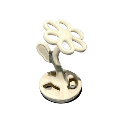 2pcs Bathroom Toothbrush Rack Flower Style Design Toothbrush Holder Ceramic Manual Toothbrush Base Toothbrush Storage Rack Teeth Brushes Holder