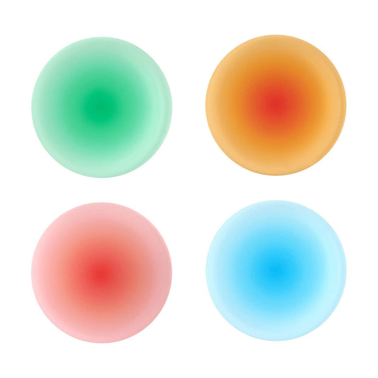 Drink Coasters Colorful Acrylic Coaster Set 4 Pcs , 3.8 Inch Round Non-Slip Table Coasters Coasters for Coffee Table