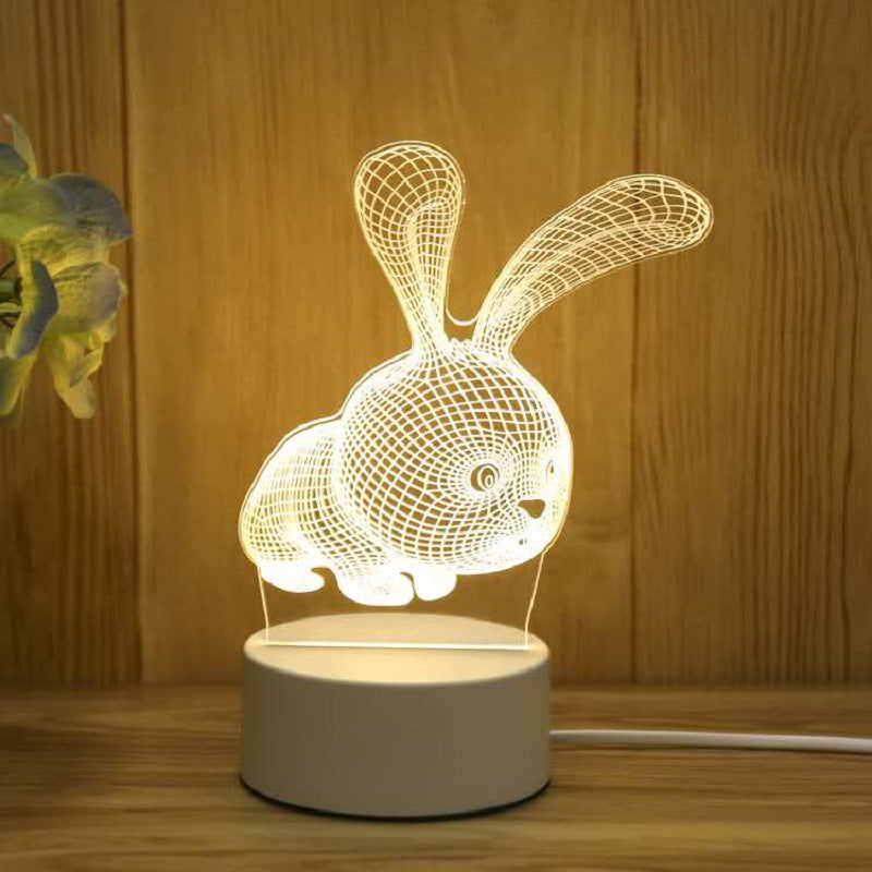Cartoon Night Light, LED Desk Lamp, LED Night Light, Acrylic Sleep Night Light, Lamp LED Desk Lamp,Table Lamp Birthday Gifts for Kids