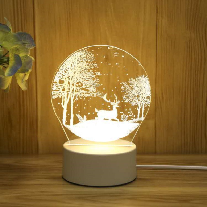 Cartoon Night Light, LED Desk Lamp, LED Night Light, Acrylic Sleep Night Light, Lamp LED Desk Lamp,Table Lamp Birthday Gifts for Kids