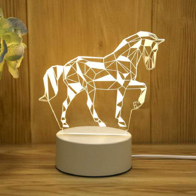 Cartoon Night Light, LED Desk Lamp, LED Night Light, Acrylic Sleep Night Light, Lamp LED Desk Lamp,Table Lamp Birthday Gifts for Kids