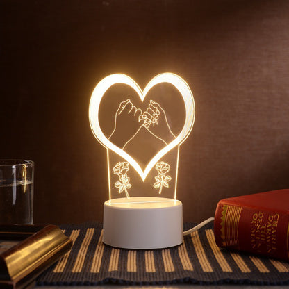 Cartoon Night Light, LED Desk Lamp, LED Night Light, Acrylic Sleep Night Light, Lamp LED Desk Lamp,Table Lamp Birthday Gifts for Kids