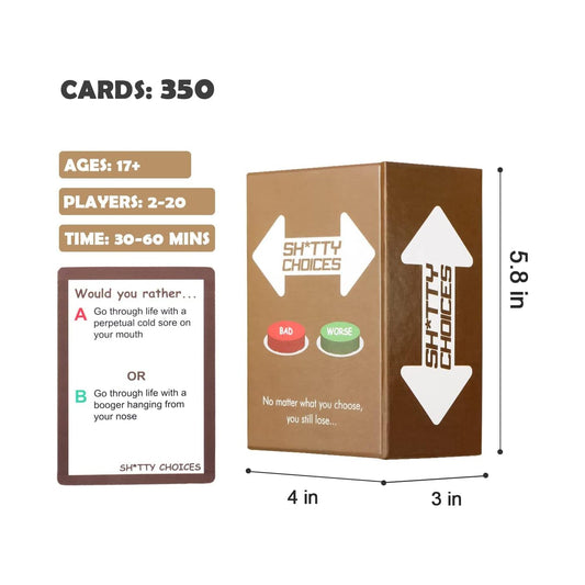 Choices Card Game Board Game Drinking Games for Family, Party Games English Version