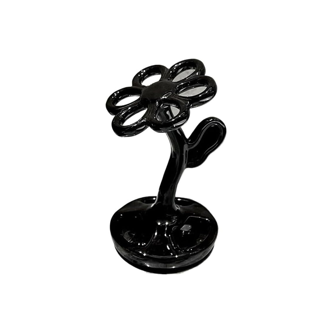 2pcs Bathroom Toothbrush Rack Flower Style Design Toothbrush Holder Ceramic Manual Toothbrush Base Toothbrush Storage Rack Teeth Brushes Holder
