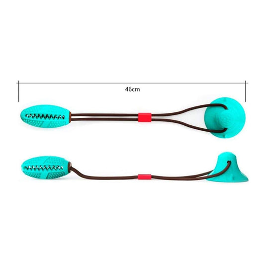 Multifunction Pet Molar Bite Toy, Juguete Mordedor Mascota, Juguete Multifuncional para Mordedura De Molar, Mordedura De Perro del Entrenamiento con Ventosa,Blue