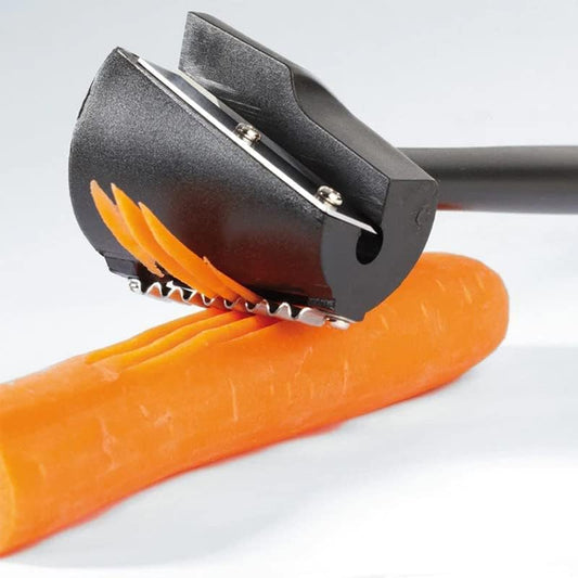 Spiral Funnel Flower Roller - Carrot Curler and Peeler, Carrot Spiral Shred Slicer, Carrot Vegetable Cutter Spiral Slicer, Flower Roller Peeler Spiral Knife for Kitchen Shredded Tool (2PCS)