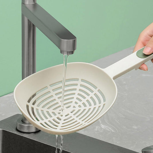 2pcs Noodle Spoon Mesh Strainer Straining Colander Scoop Frying Oil Strainer Ice Shovel Water Spoon Tagliatelle Pasta Silicone Spoon Dumplings Nylon