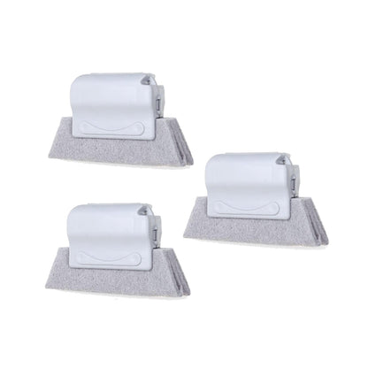Window Groove Cleaning Brush 3pcs Window Clean Brush Rolling Toothpaste Squeezer Orbit Window Grooves Household Gap Brush Fake Teeth Dead Angle Cleaning Brush