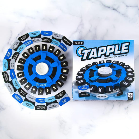 TAPPLE® Word Game   Fast-Paced Family Board Game   Choose a Category Race Against The Timer to be The Last Player   Learning Game Great for All Ages (1 Pack)