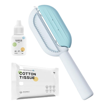 Cat Hair Remover Brush, Lightweight Pet 2 In 1 Grooming Comb,easy To Use Double-Sided Cleaning Brushes And Pet Accessories For Small, Medium, Large, Cats And Dogs, green