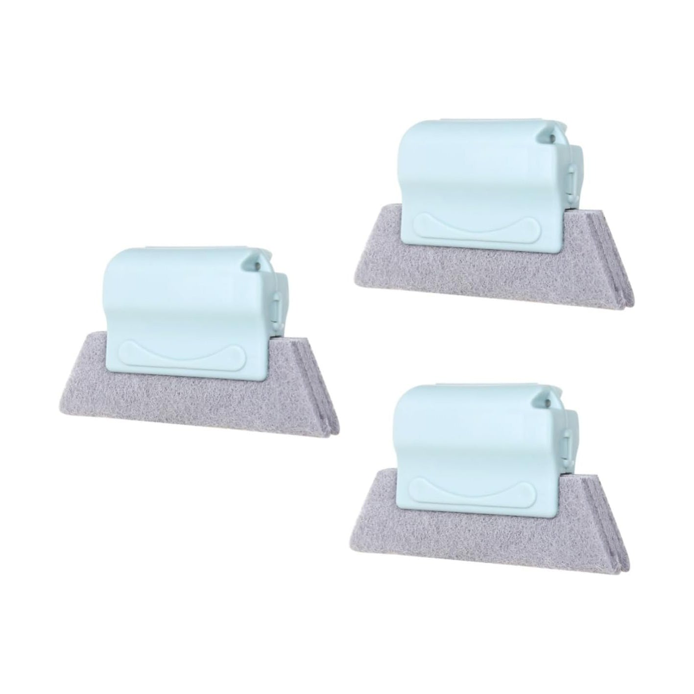 Window Groove Cleaning Brush 3pcs Window Clean Brush Rolling Toothpaste Squeezer Orbit Window Grooves Household Gap Brush Fake Teeth Dead Angle Cleaning Brush