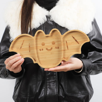 Bat-Shaped Fruit Tray - Halloween-Themed Serving Platter for Parties & Home Decor