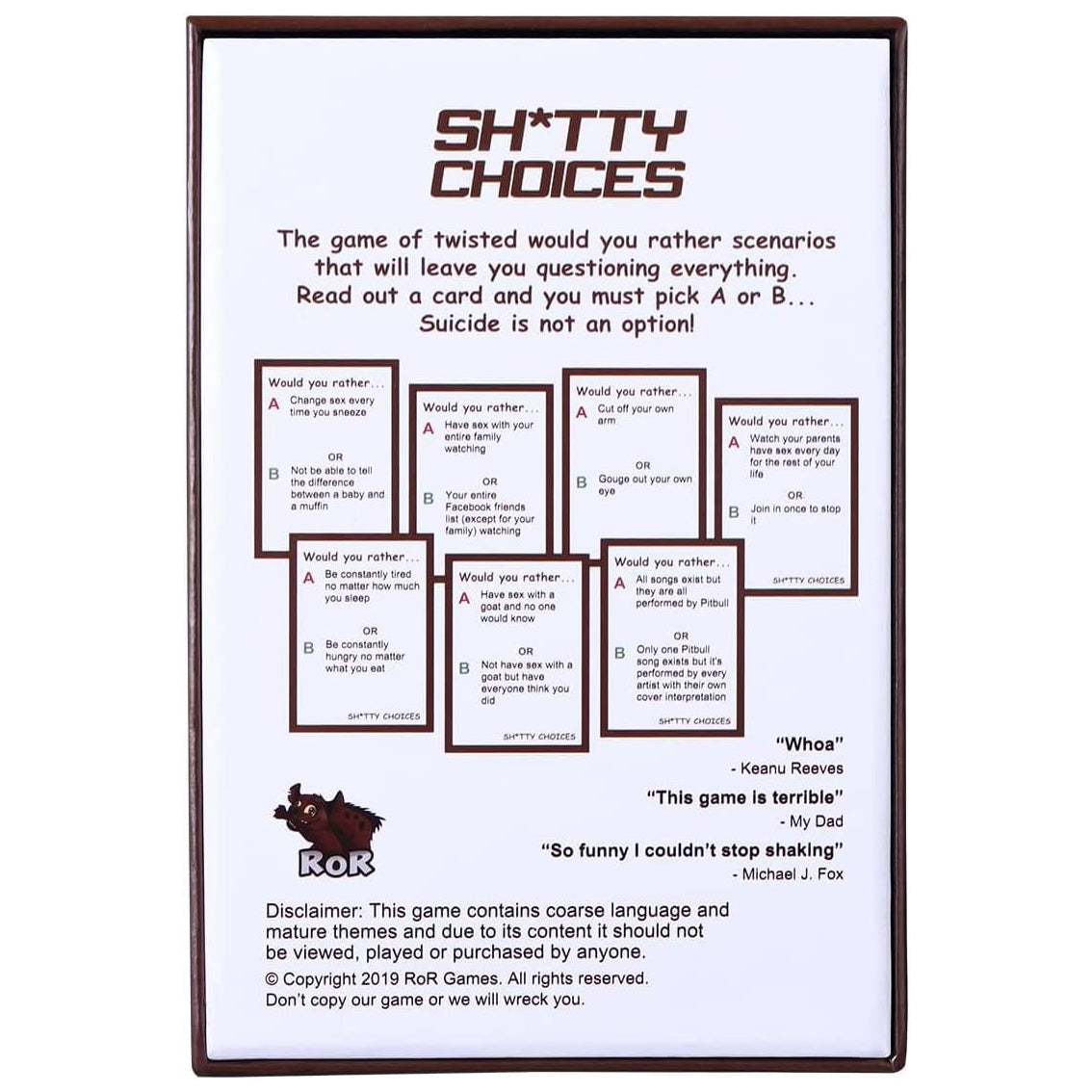 Choices Card Game Board Game Drinking Games for Family, Party Games English Version