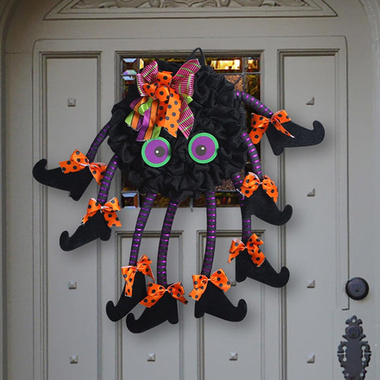 Event Dress plus Size Halloween New Legged Door Hanger Creative Halloween Wreath Divorce Party Decorations for Women (Black, One Size)