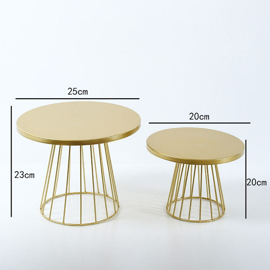 2PCS Cake Stand Metal Cake Stand Wedding Gold Dessert Display Rack Birthday Party Decoration Cupcake Stand Food Cake Tray Cupcake Stand