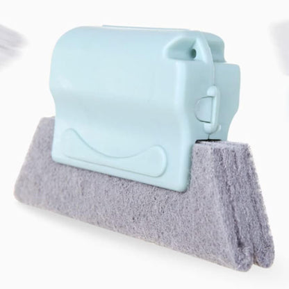 Window Groove Cleaning Brush 3pcs Window Clean Brush Rolling Toothpaste Squeezer Orbit Window Grooves Household Gap Brush Fake Teeth Dead Angle Cleaning Brush