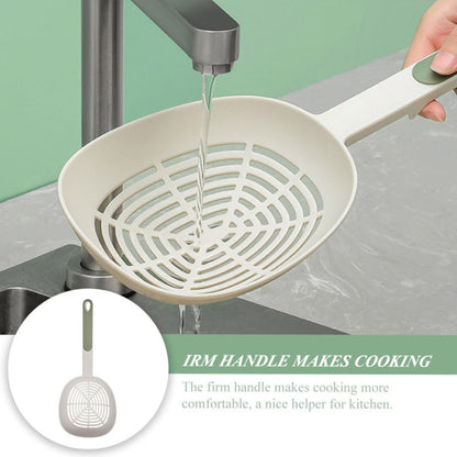 2pcs Noodle Spoon Mesh Strainer Straining Colander Scoop Frying Oil Strainer Ice Shovel Water Spoon Tagliatelle Pasta Silicone Spoon Dumplings Nylon