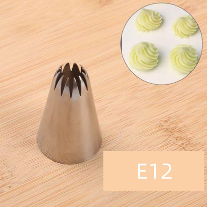 Premium Baking Piping Tip Set - 304 Stainless Steel Icing Nozzles for Buttercream Flowers, Cupcake Decorating & Cookie Designs