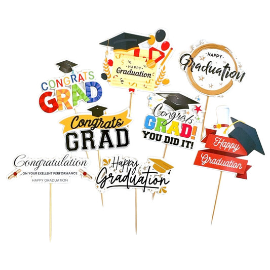 Graduation theme celebration cake topper color graduation cake decoration