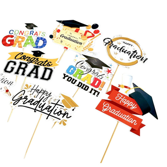 Graduation theme celebration cake topper color graduation cake decoration