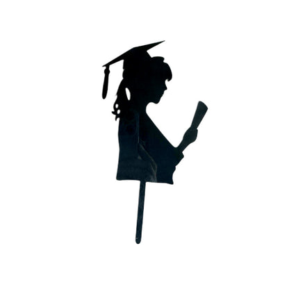 2025 Student Graduation Cupcake Toppers Black Class of 2025 Boys Girls Graduate Cap Cupcake Picks for 2025 Graduation Theme Party Cake Decorations Supplies