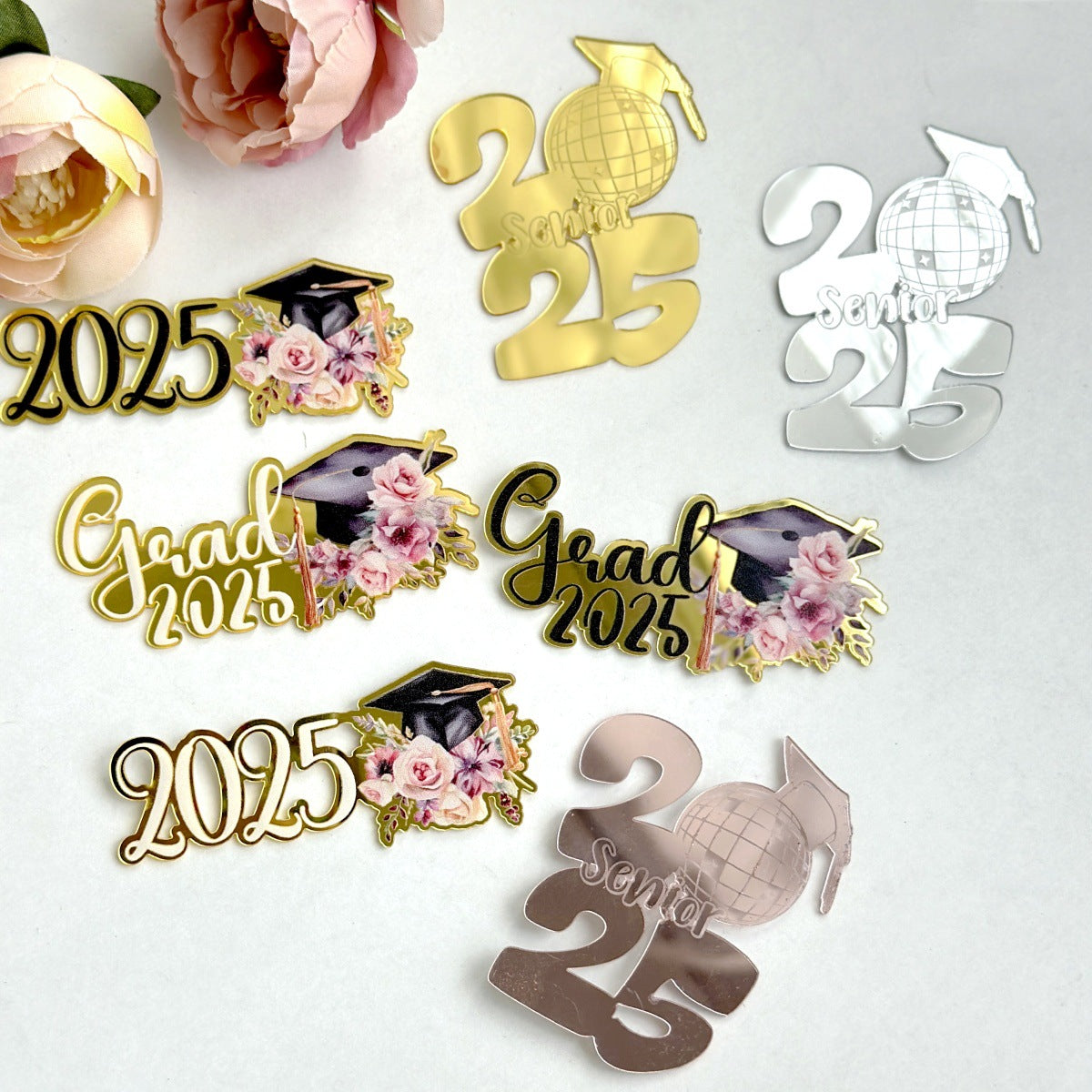2025 Graduation theme Acrylic topper cake decoration