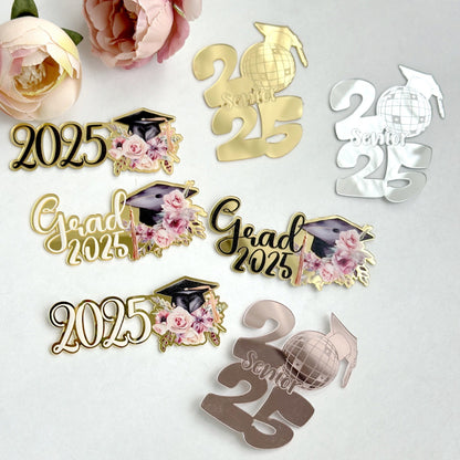 2025 Graduation theme Acrylic topper cake decoration