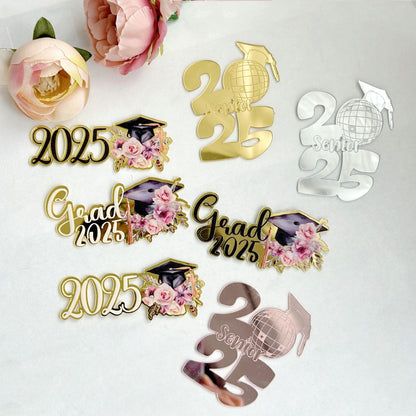 2025 Graduation theme Acrylic topper cake decoration