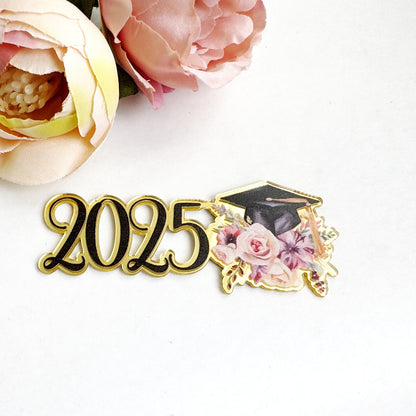 2025 Graduation theme Acrylic topper cake decoration