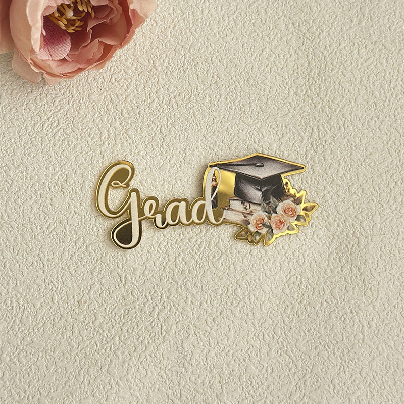 2025 Graduation theme Acrylic topper cake decoration